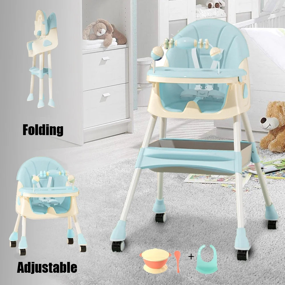 4-in-1 Baby High Chair Dark Blue T63034