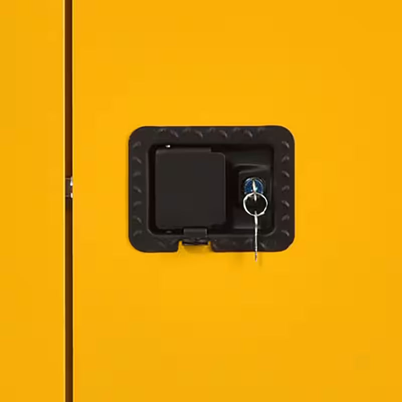 Yellow Steel Freestanding Garage Cabinet I2917