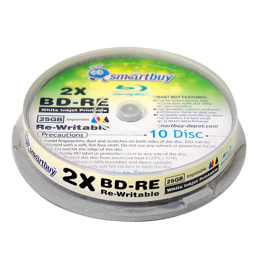 30 Pack 25GB Blu-ray BD-RE Rewritable Blank Disc C6642