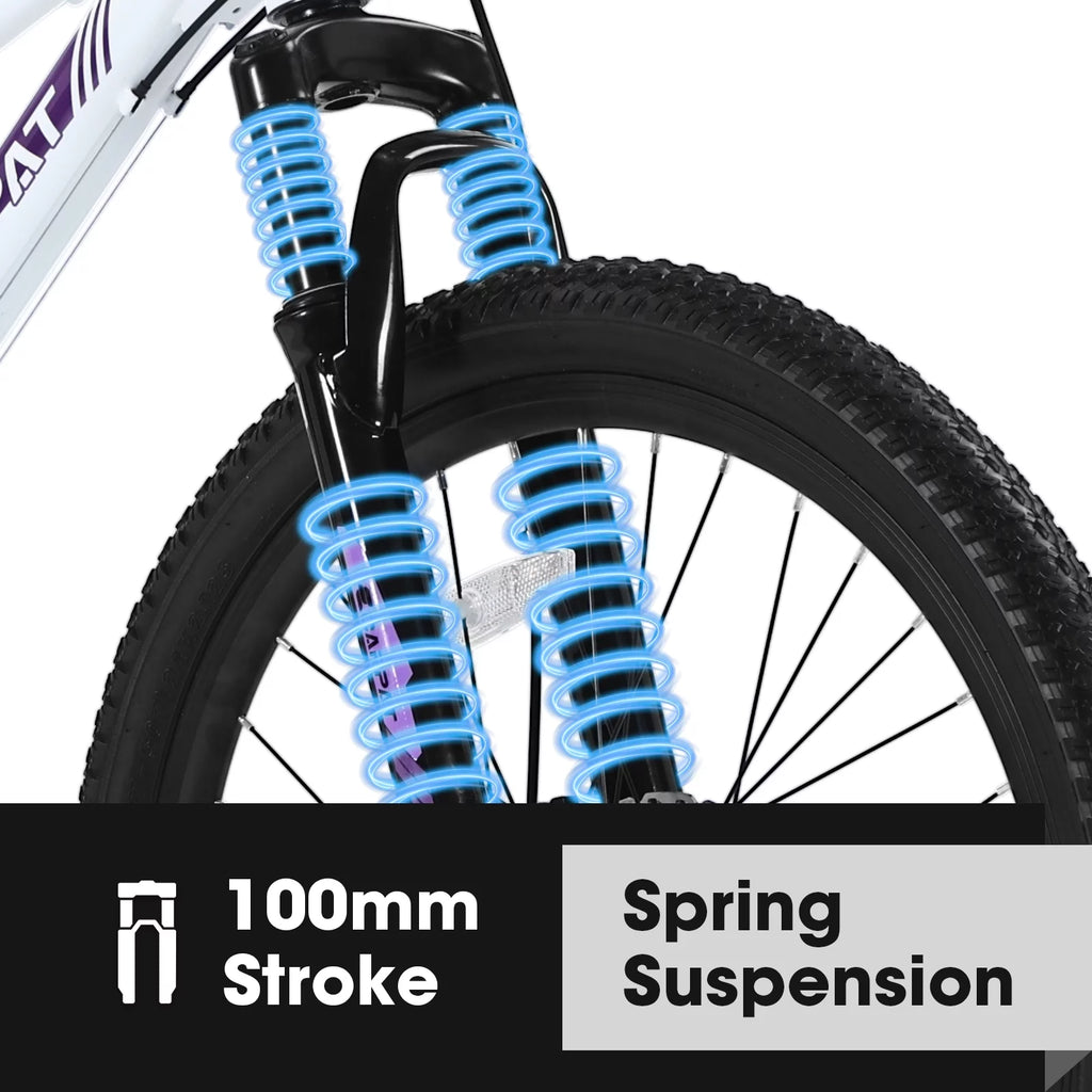 24 inch Kids Mountain Bike with Disc Brakes & 21 Speed U600993
