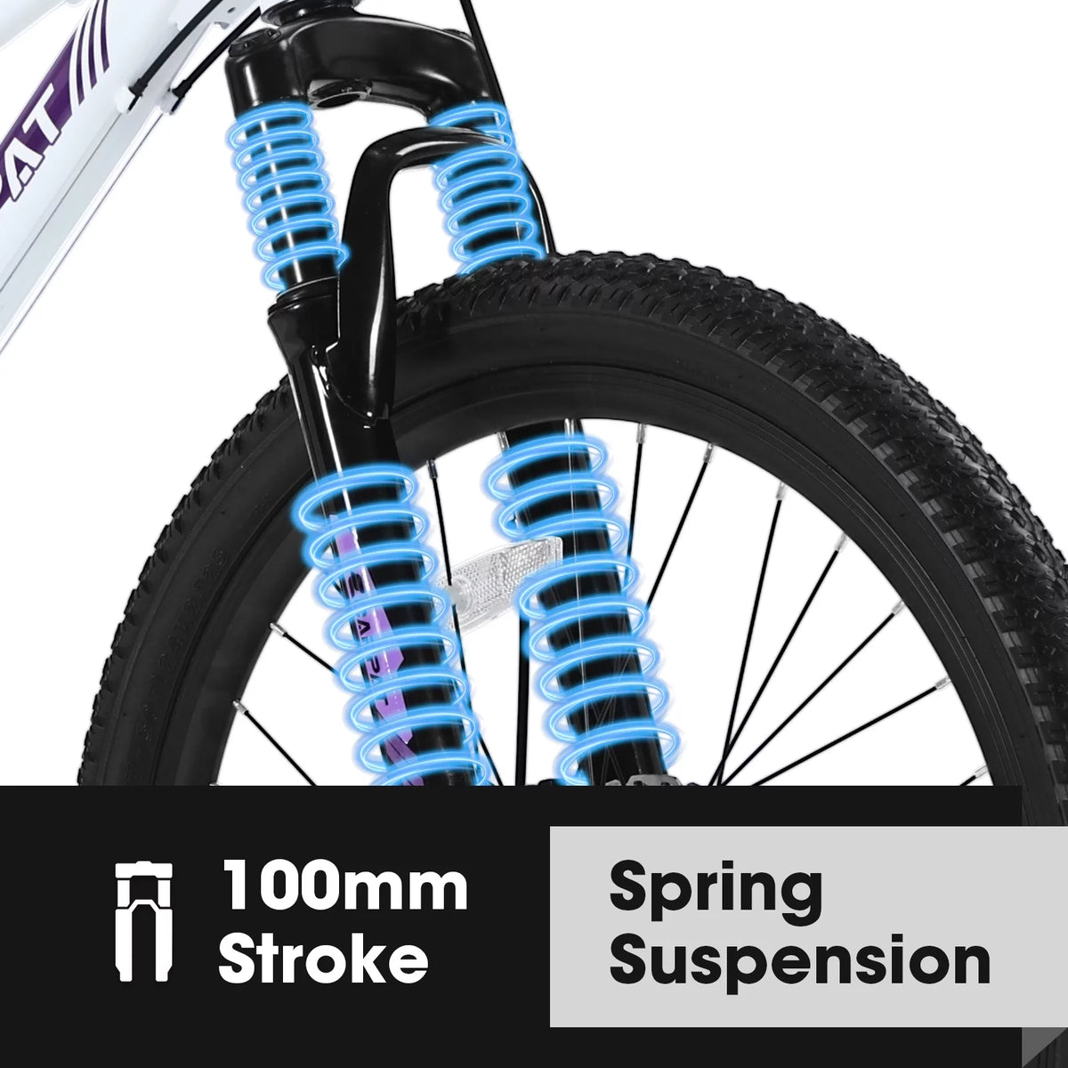 24 inch Kids Mountain Bike with Disc Brakes & 21 Speed U600993