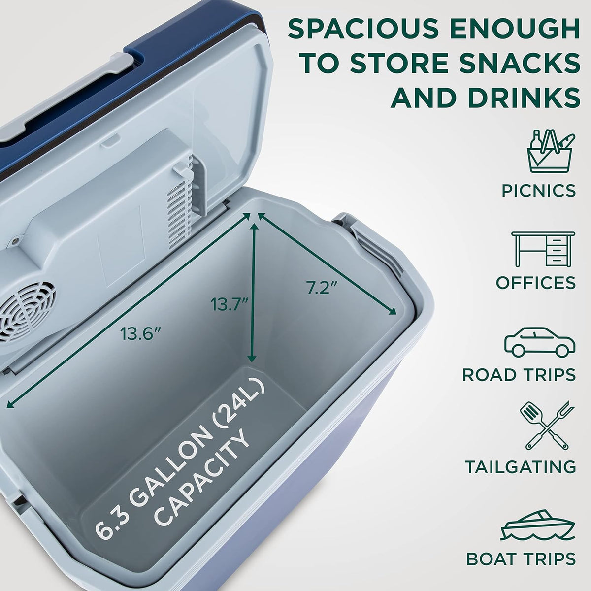 24 L Portable Electric Cooler & Warmer E873168