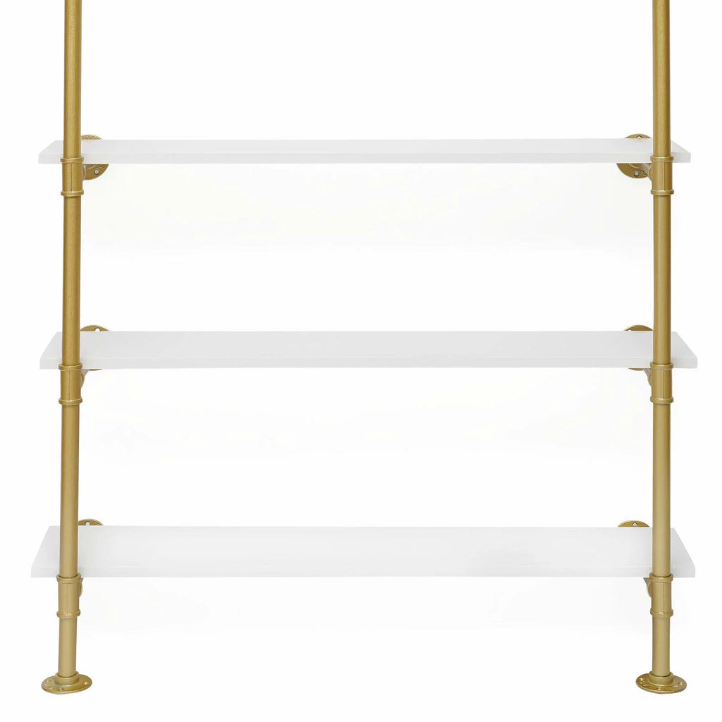 Wall Mounted Garment Rack Gold A631