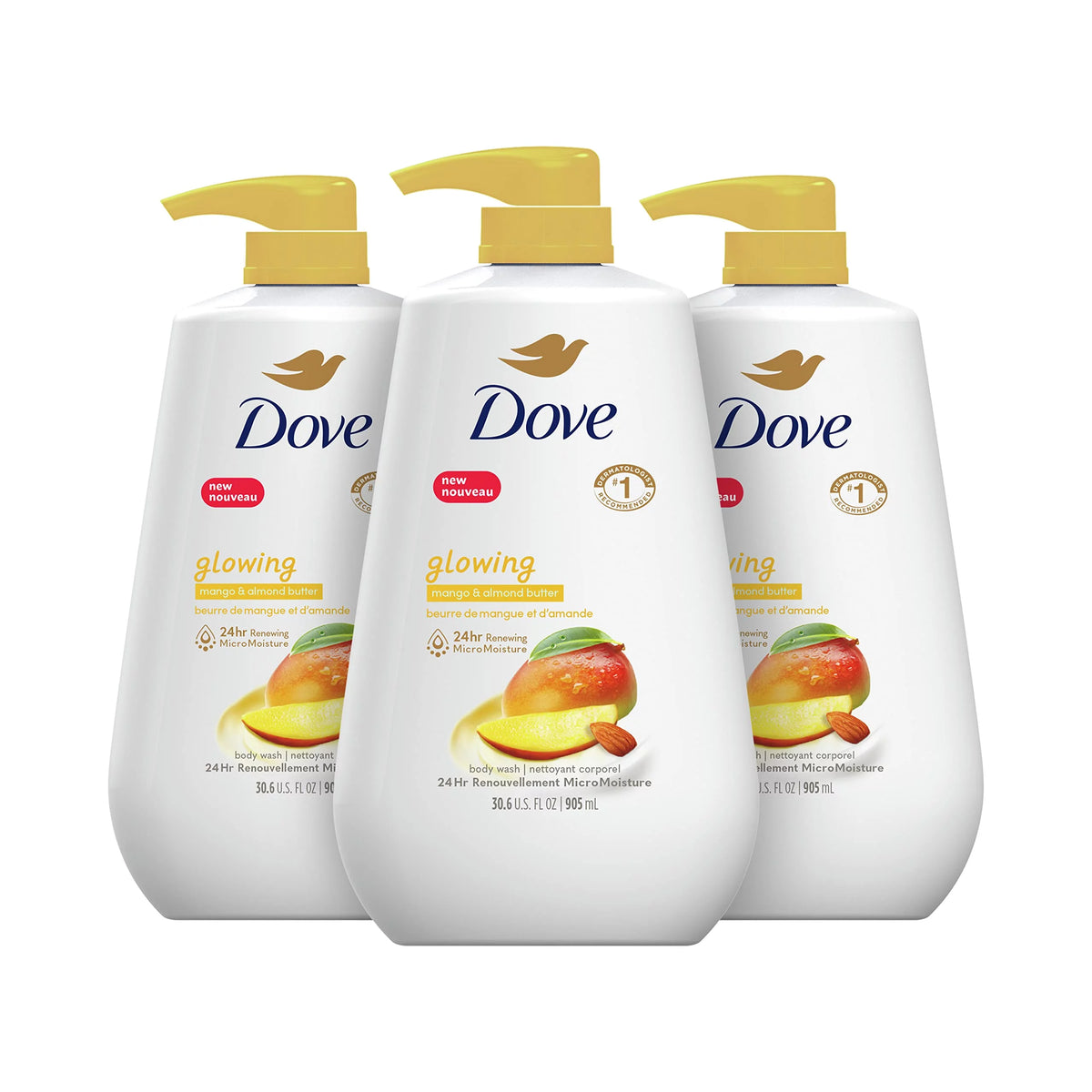 Mango & Almond Butter Body Wash 3 Count 30.6 Oz R67021