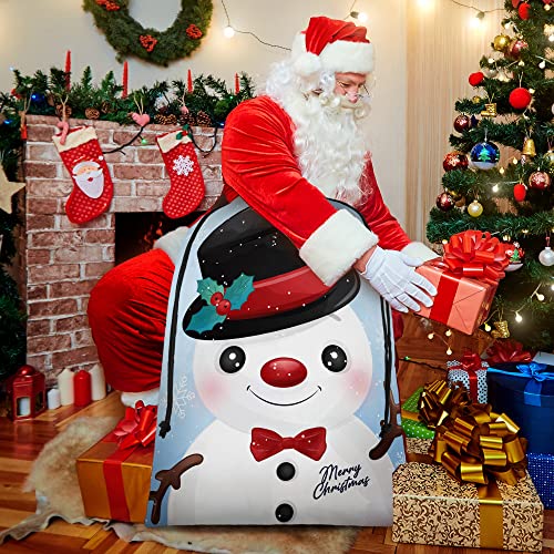 Extra Large Reusable Christmas Drawstring Gift Bags O90175