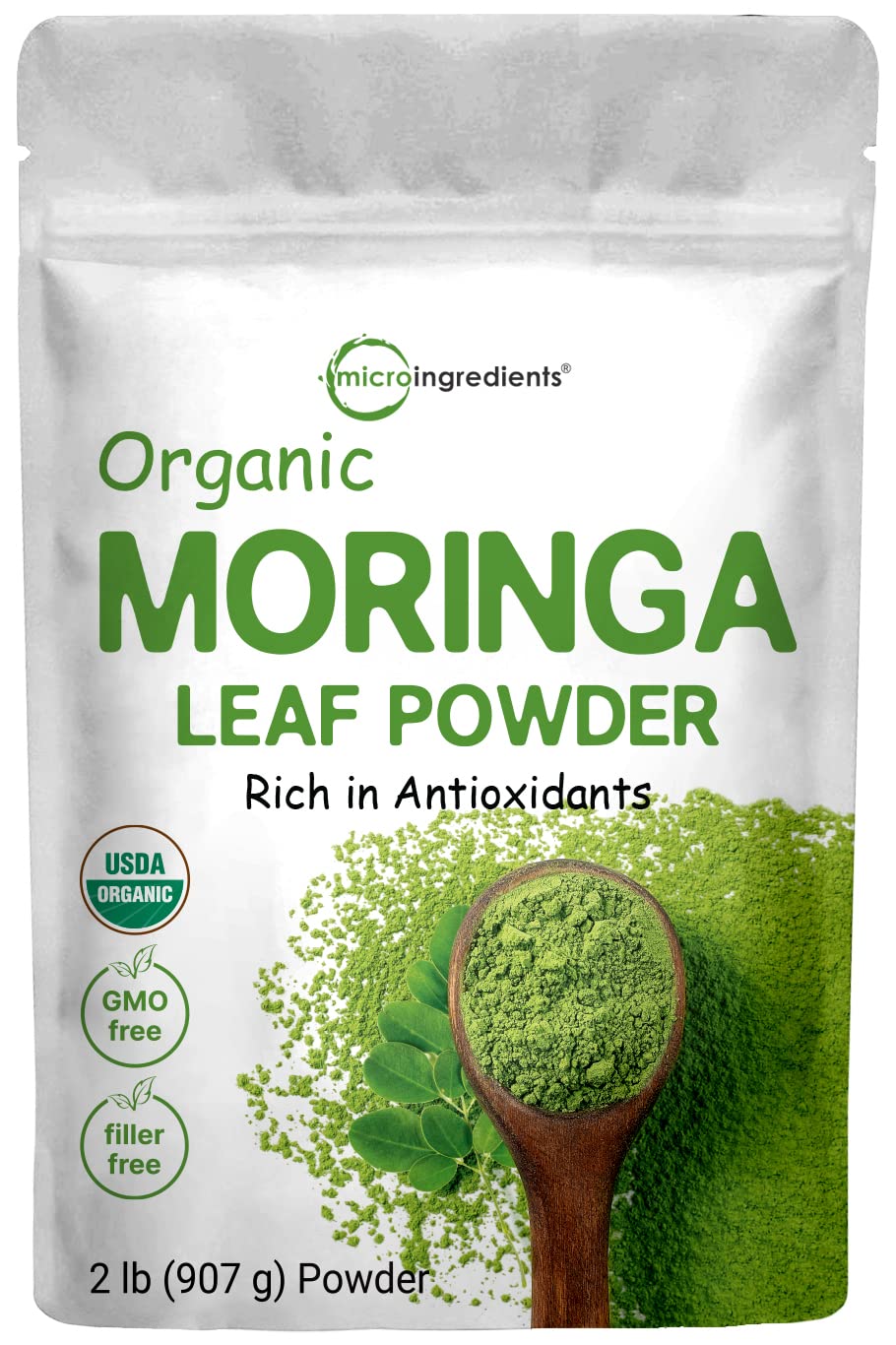 Organic Moringa Oleifera Leaf Powder 2 Pounds Vegan Q33923