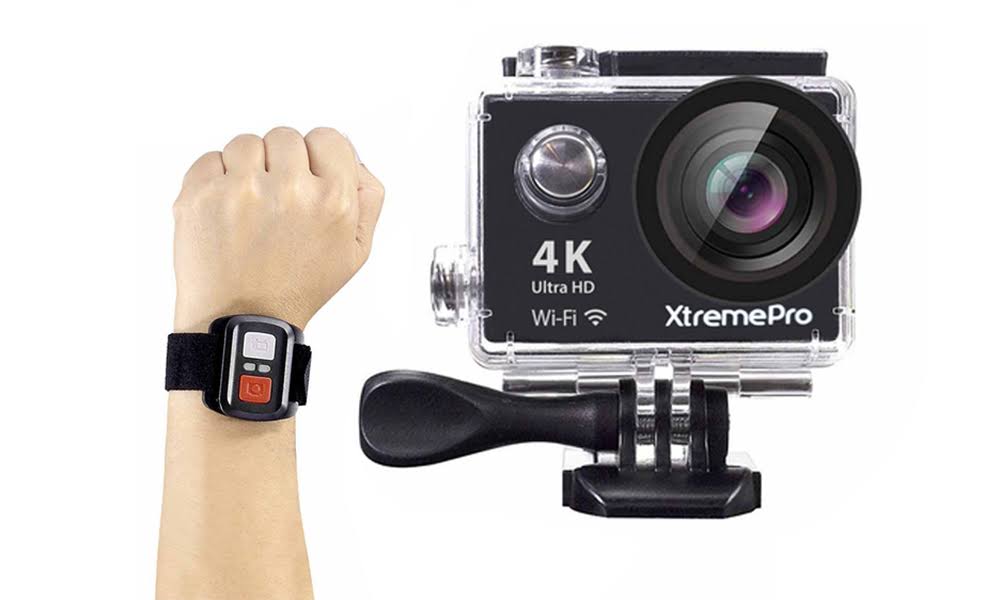 4K Ultra HD Sports Camera Bundle with Wireless Wrist Remote P16732