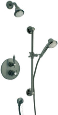 Chrome Thermostatic Shower System with Two Way Diverter and Slide Bar Kit H905065