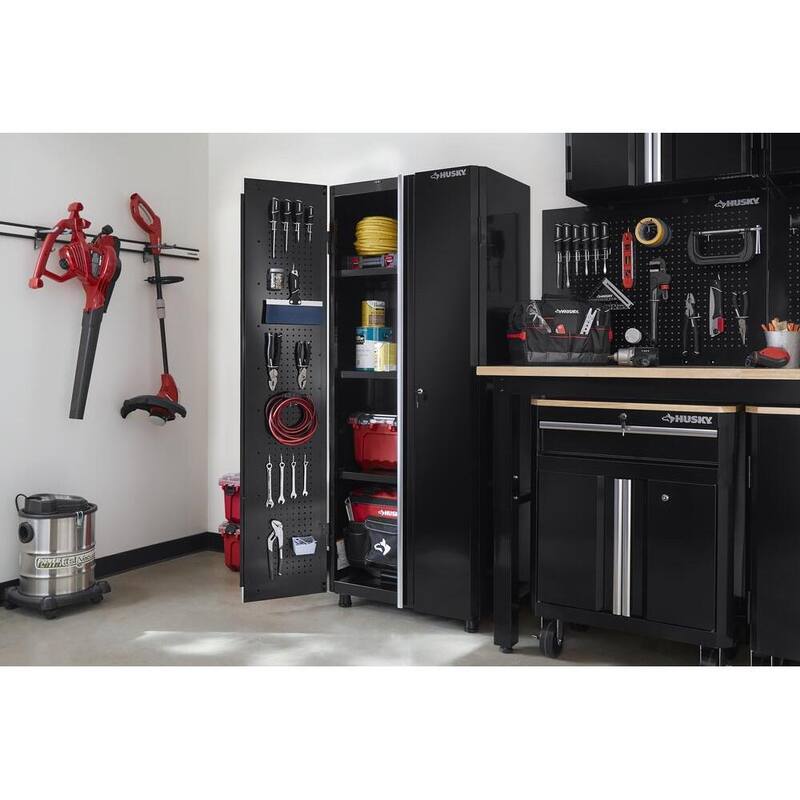 24-Gauge Steel Freestanding Garage Cabinet in Black A940480