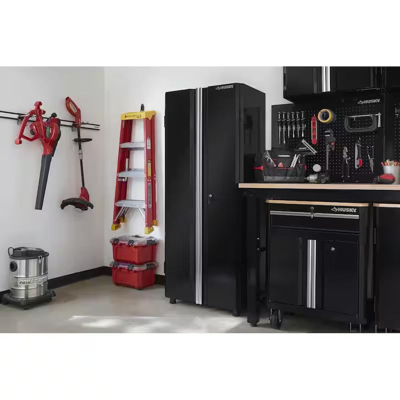 24-Gauge Steel Freestanding Garage Cabinet in Black A940480