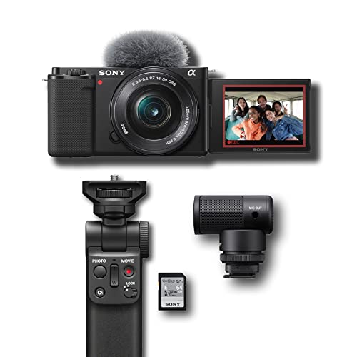 Black Interchangeable Lens Mirrorless Camera Kit S4619