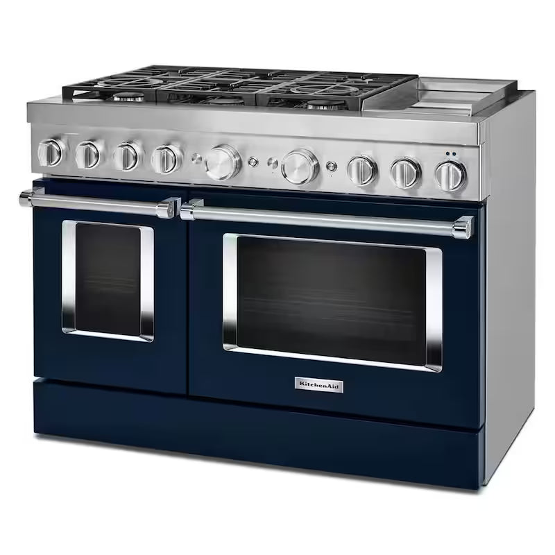 Ink Blue Smart Double Oven Dual Fuel Range with True Convection M23684