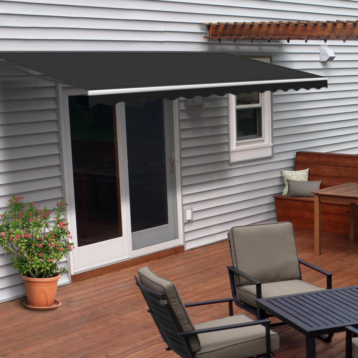 16' x 10' Motorized Retractable Patio Awning N860672