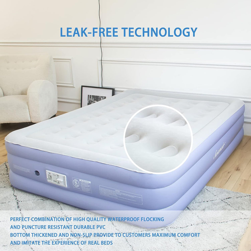 Queen 18 Raised Air Mattress with Built-in Pump V563621