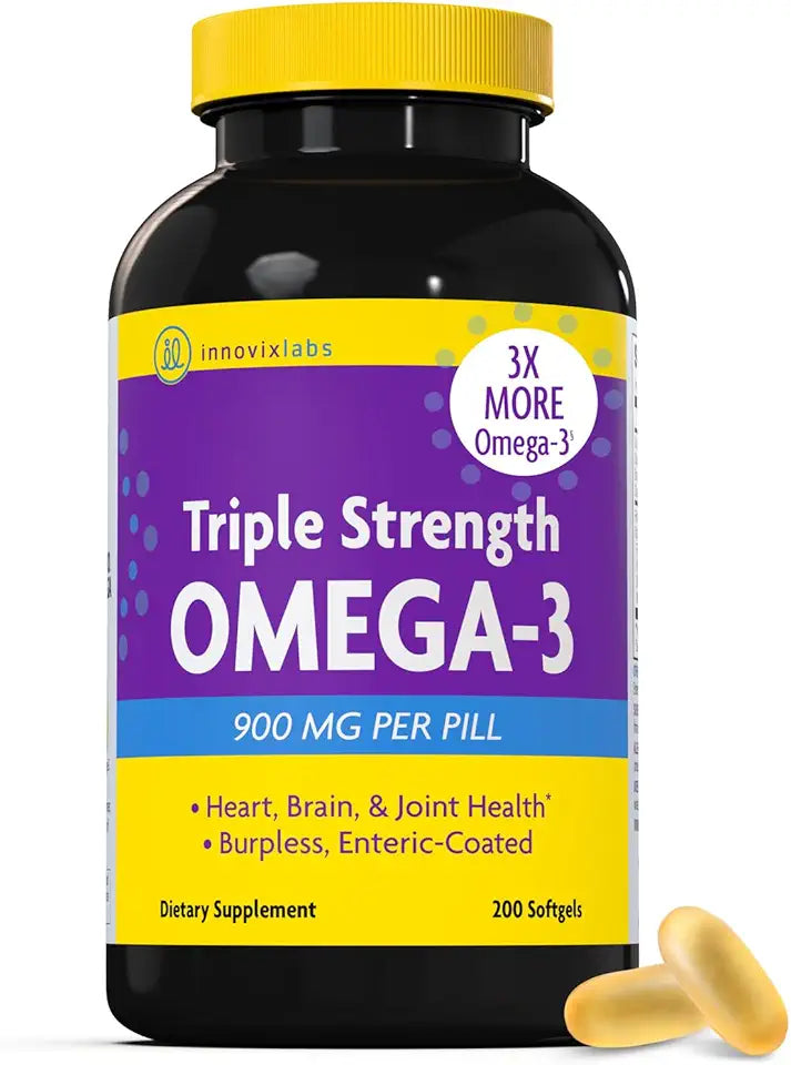 Triple Strength Omega 3 900 mg EPA & DHA 200 Softgels F898560