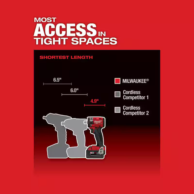 18V Lithium-Ion Brushless Cordless 1/2 in. Compact Impact Wrench Kit T376