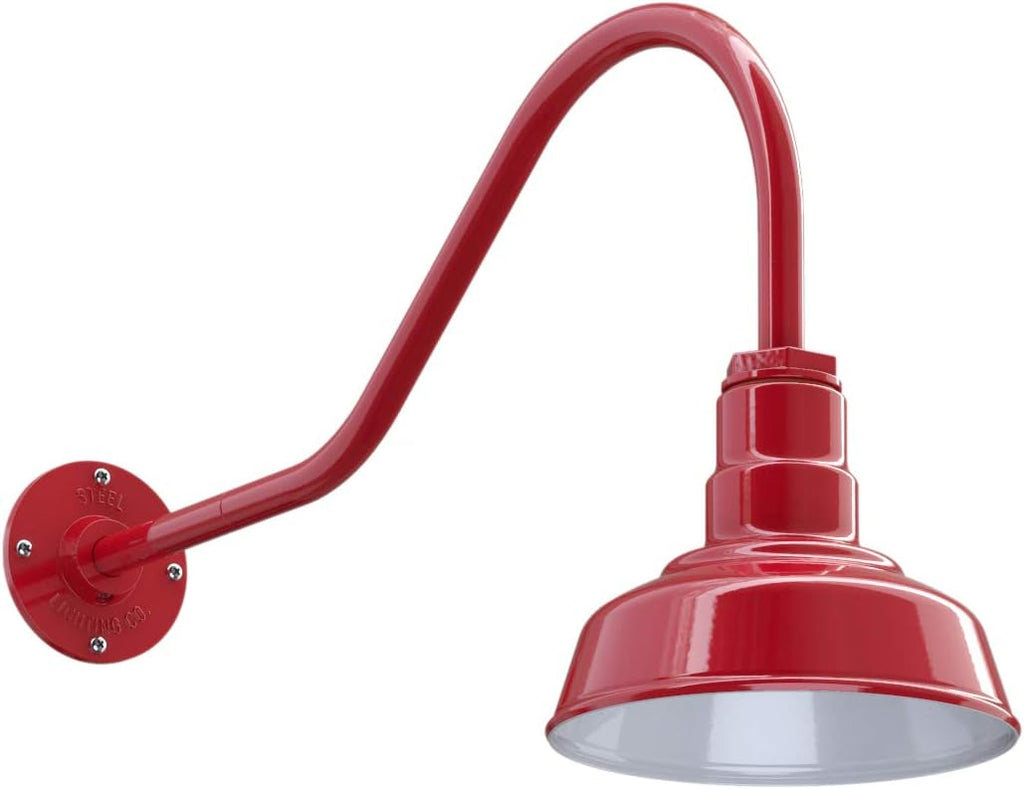 8 inch Dome 16 inch Gooseneck Outdoor Wall Mounted Barn Light X41161