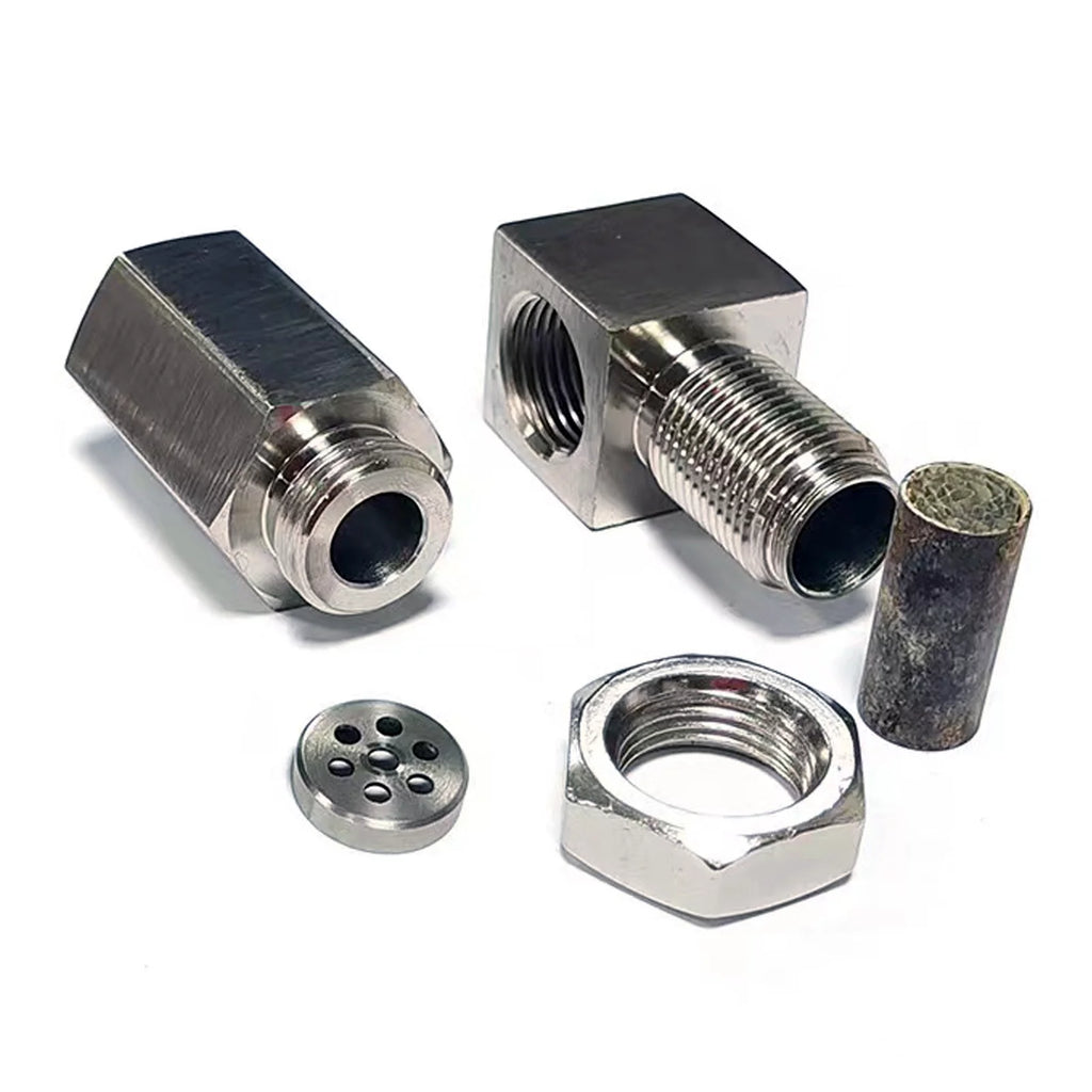 5 Pcs M18x1.5 90-Degree 304 Stainless Steel 02 Sensor Adapter I629580