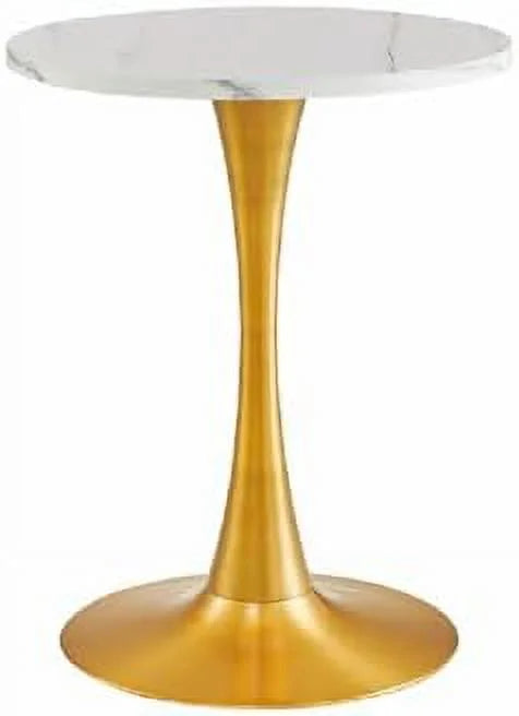 Round Gold Coffee Table Dining Table Side Table for 2-4 S3195