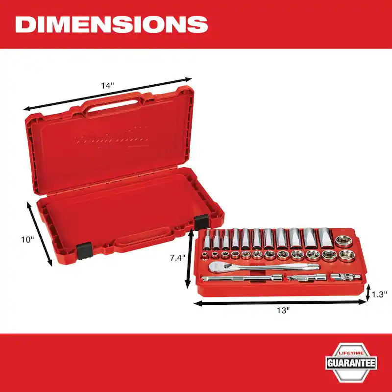 SAE/Metric Ratchet and Socket Mechanics Tool Set 60-Piece K385