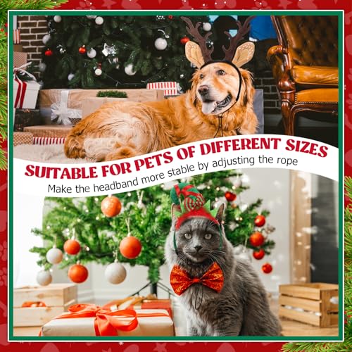 Christmas Pet Headband with Adjustable Rubber Band P561601