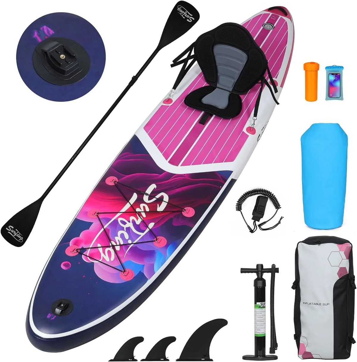 Inflatable Stand Up Paddle Board 11' with Backpack I261981