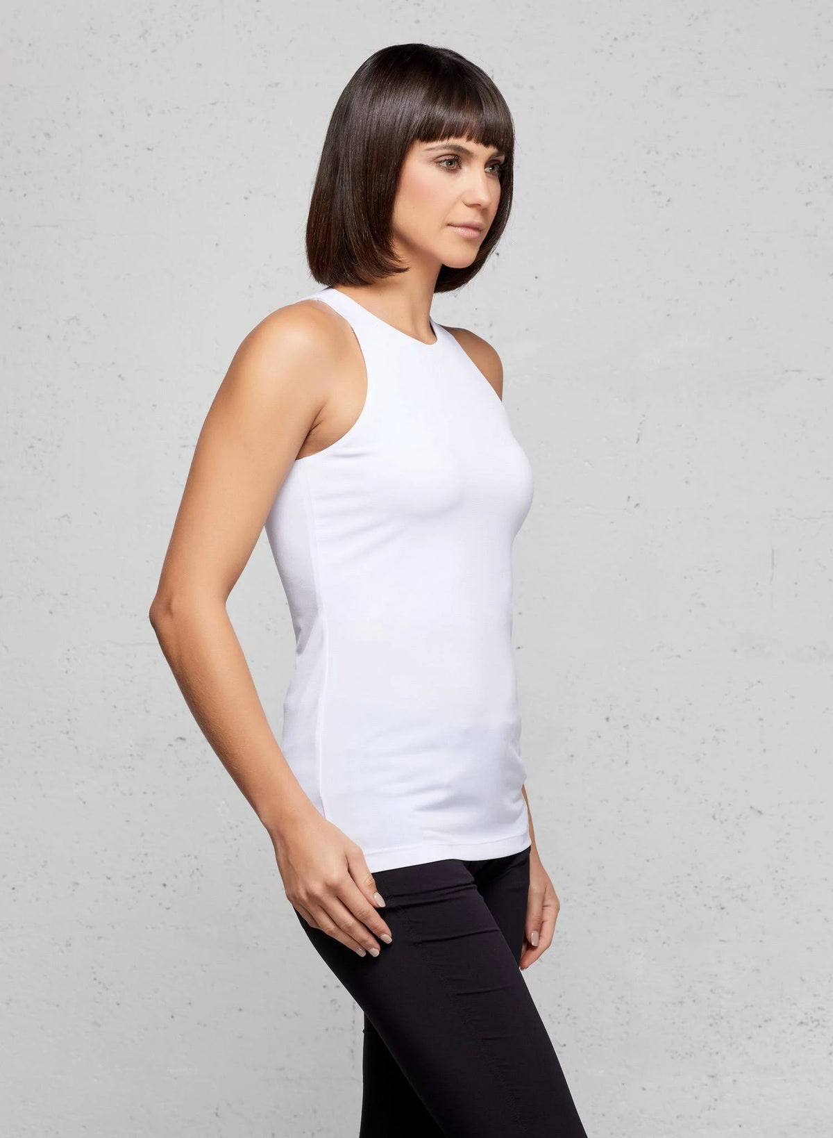 Wrinkle Free Travel Tank Black / L F143698