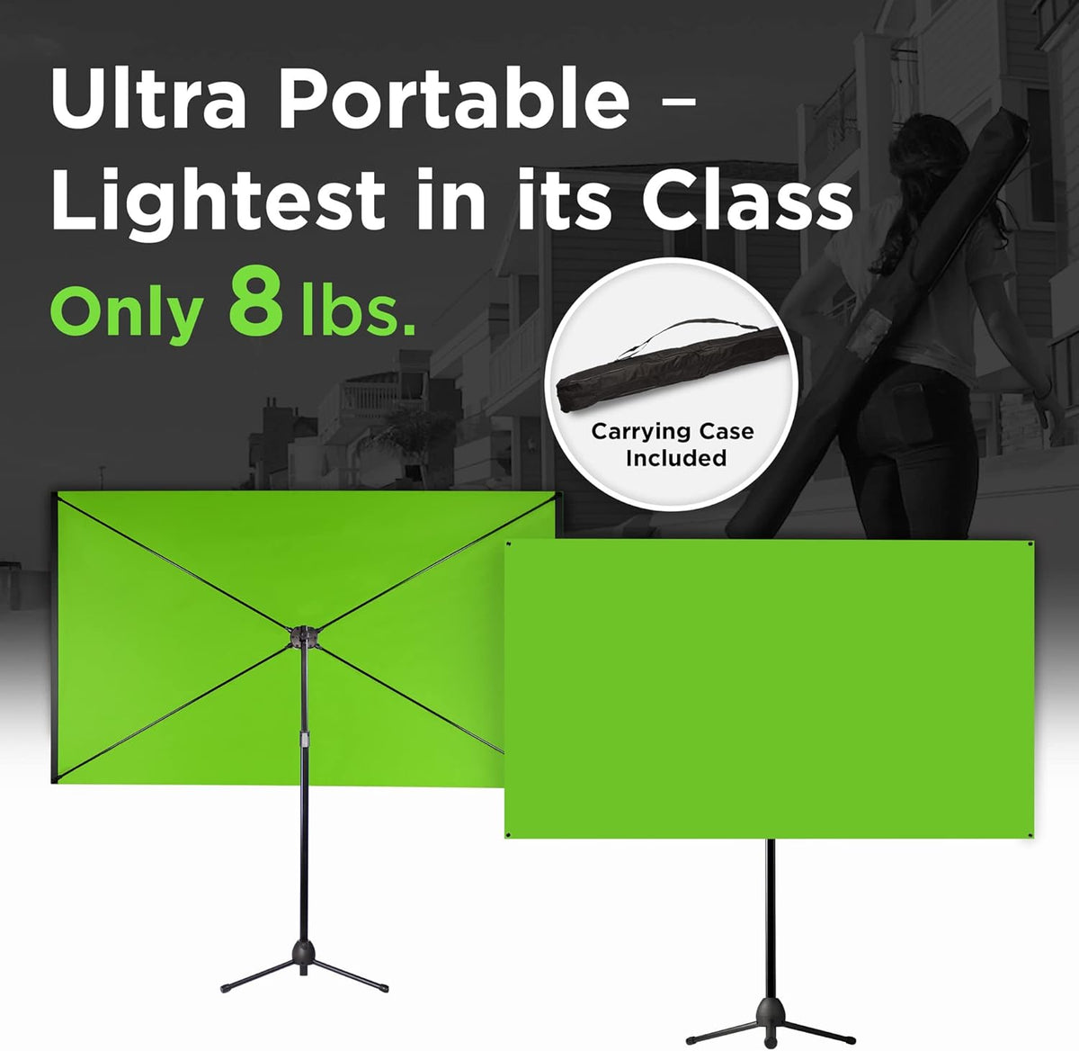 Green Screen with Stand Portable Chroma Key Panel L1277