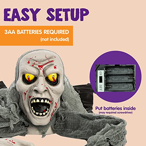 Sound Activated Halloween Groundbreaker Crawling Doll G598