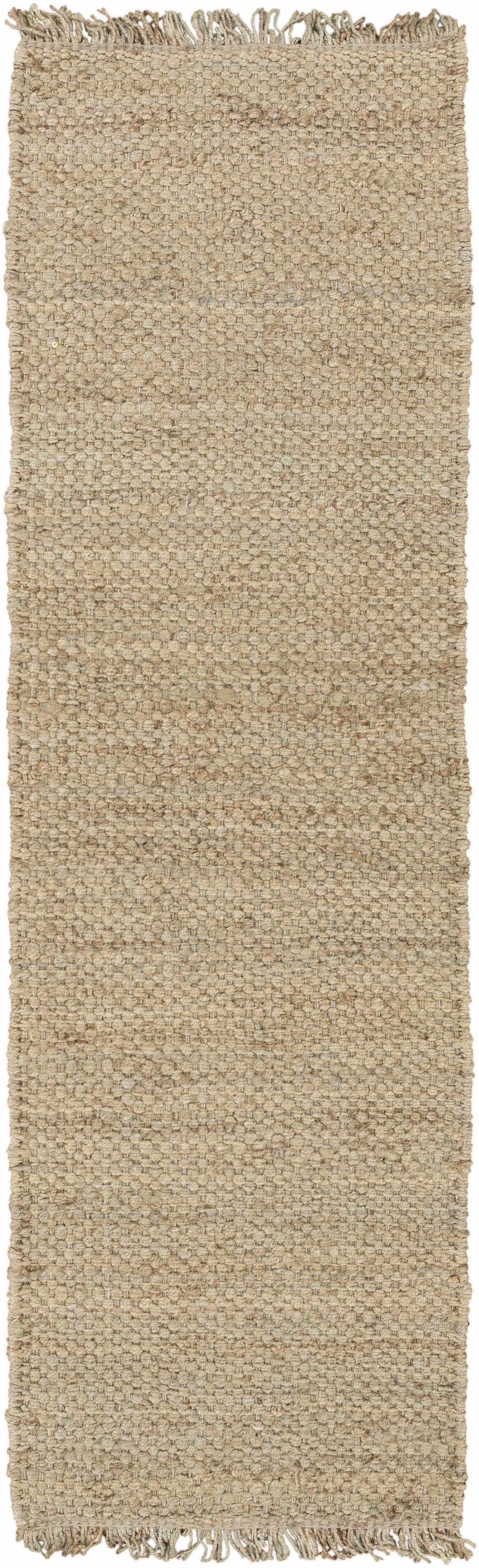 Beige 2' x 3' Jute Area Rug T240