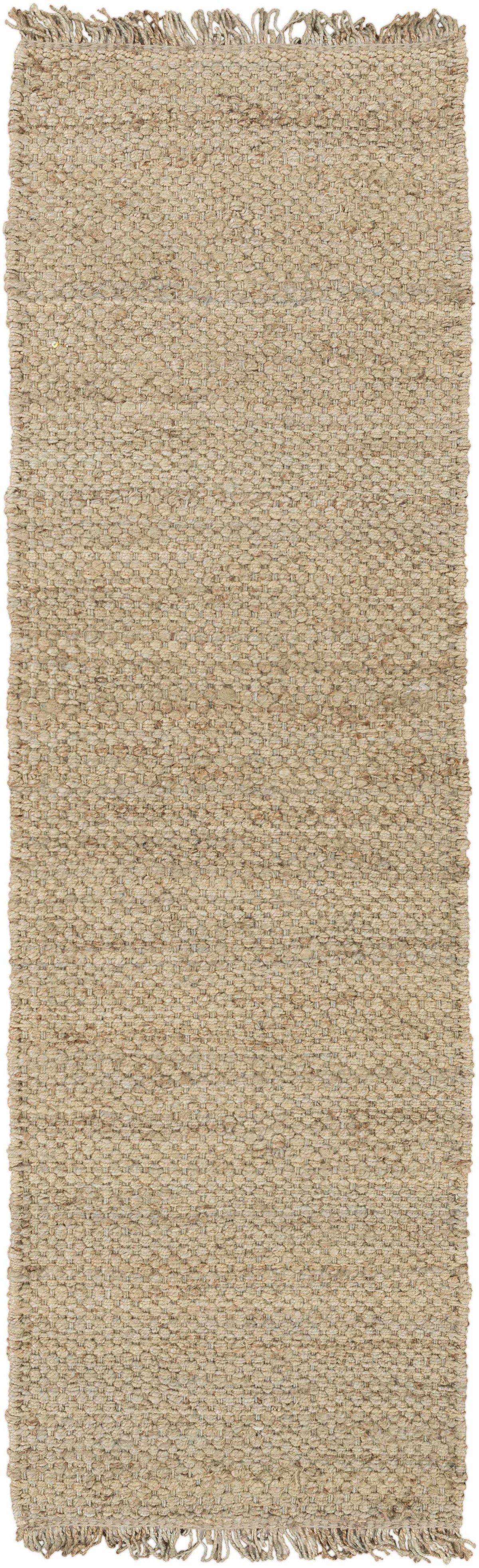 Beige 2' x 3' Jute Area Rug T240