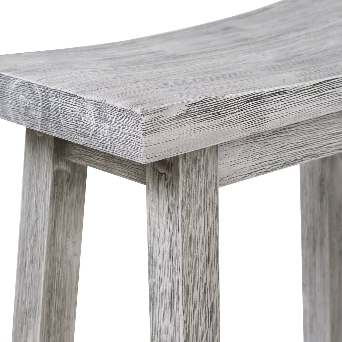 Gray Wooden Counter Stool Q5751