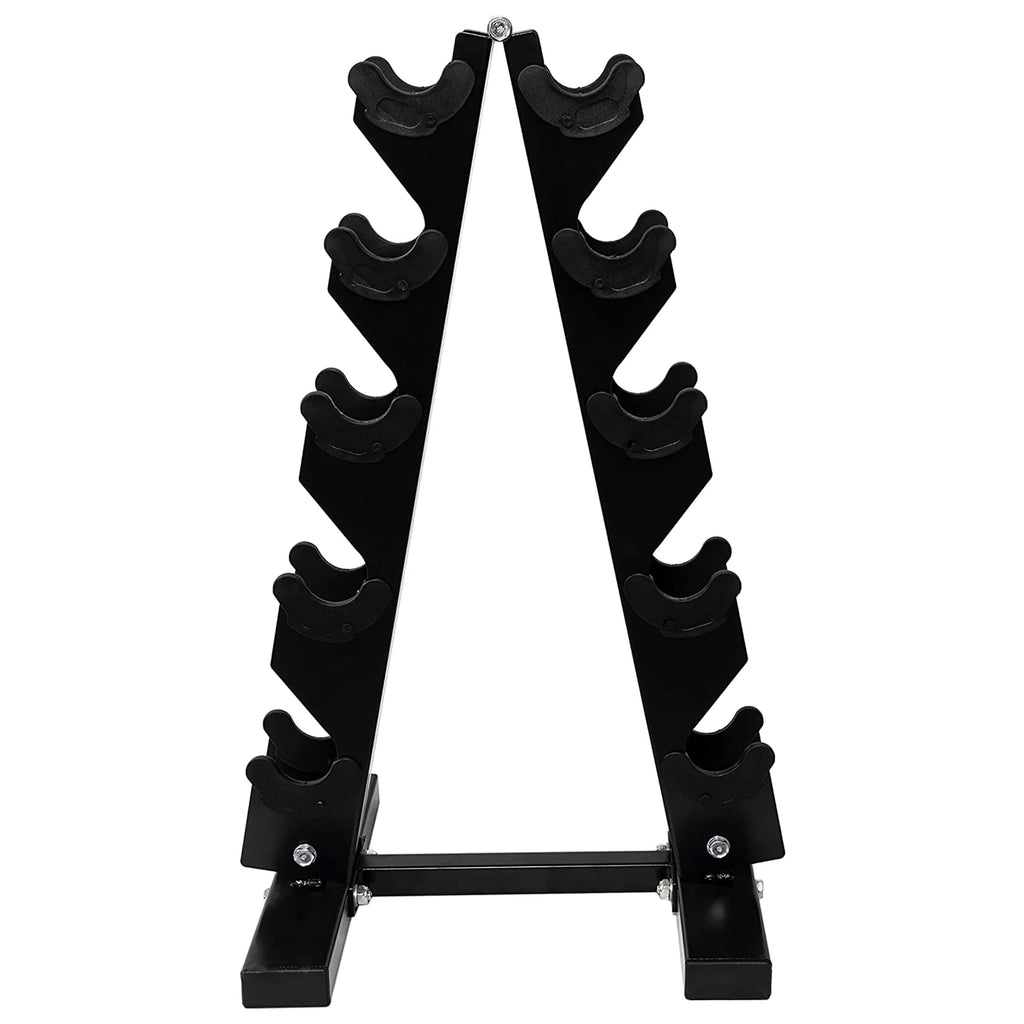 3, 5, 8, 10 & 12 Pound Dumbbell Weight Set with Stand N53527