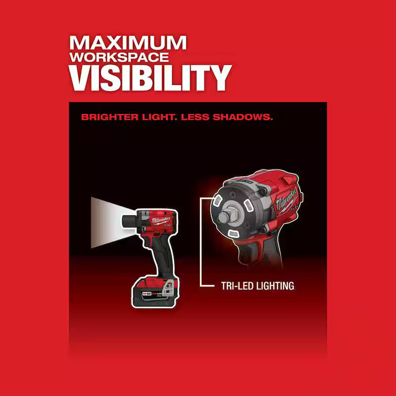 18V Lithium-Ion Brushless Cordless 1/2 in. Compact Impact Wrench Kit T376