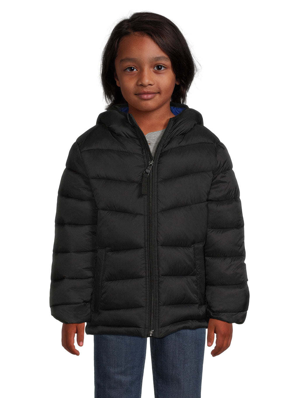 Boys Packable Puffer Jacket with Hood G2555