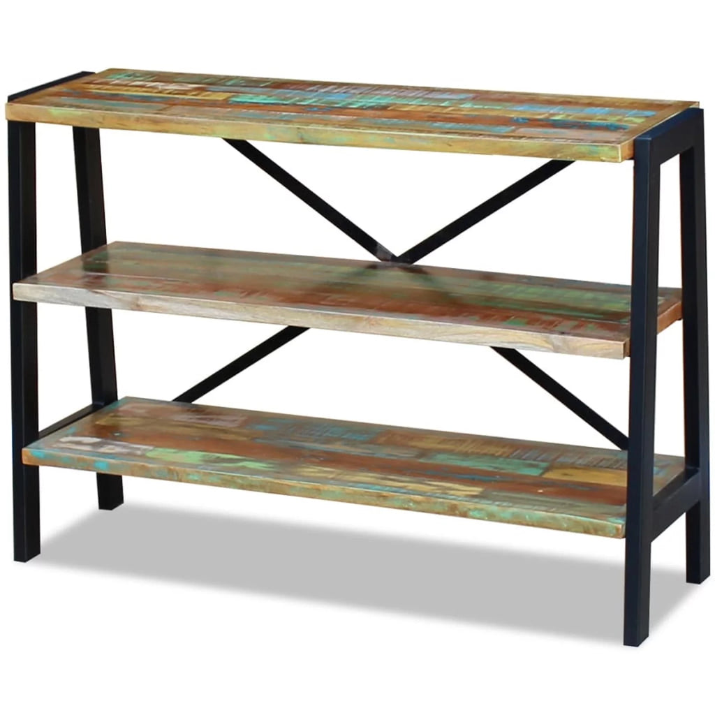 3 Shelves Solid Reclaimed Wood Sideboard A239