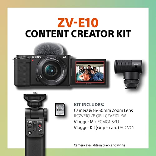 Black Interchangeable Lens Mirrorless Camera Kit S4619