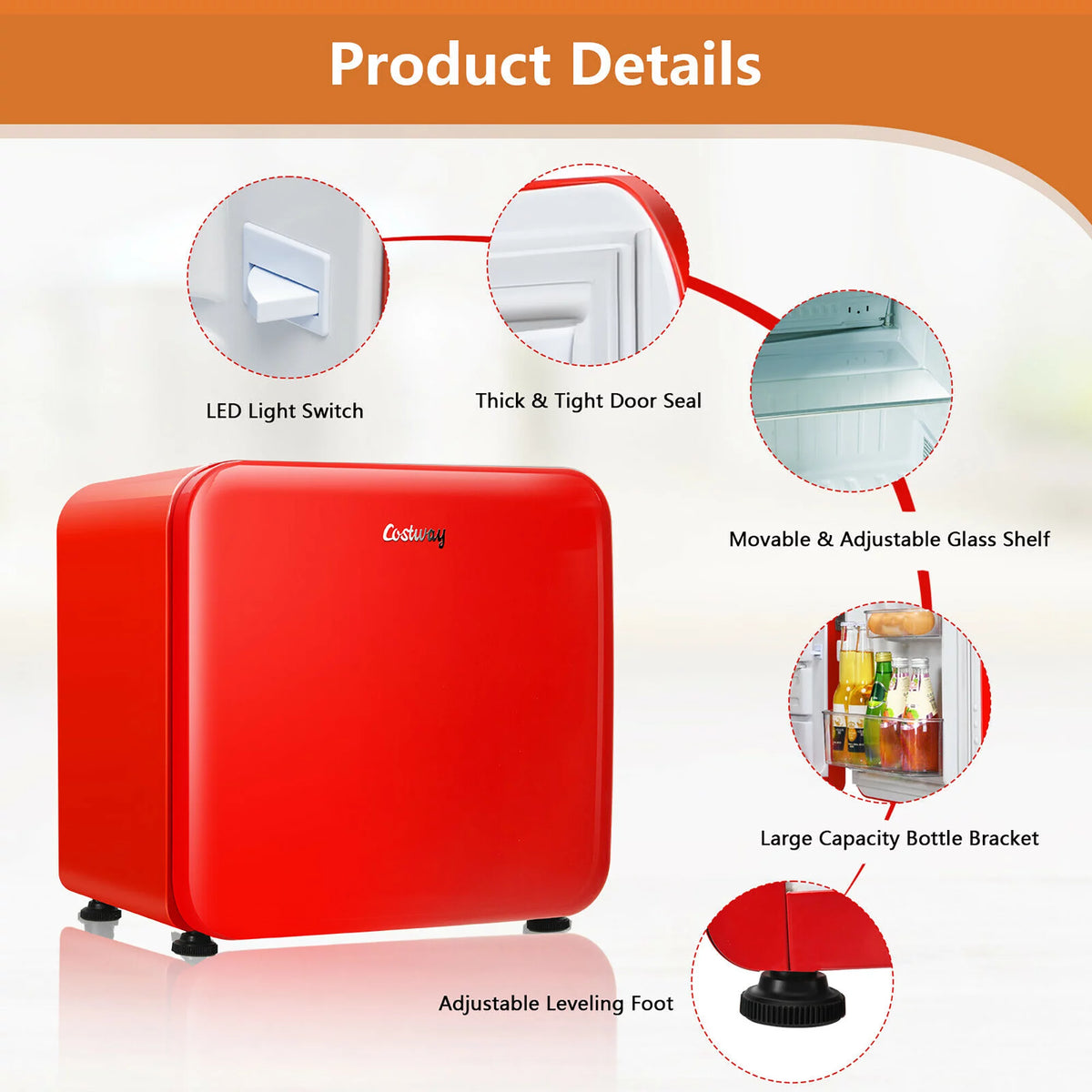 1.6 Cubic Feet Compact Refrigerator White B82471