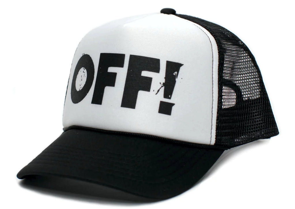 Black/White Truckers Cap Hat E8230