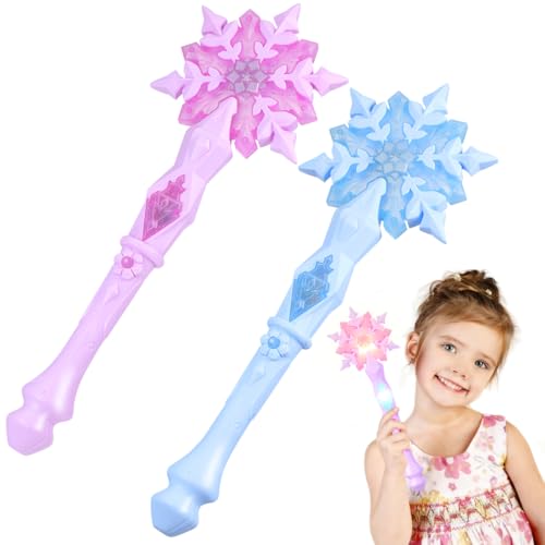 Glow Snowflake Fairy Wand with Sound, 12.59 Inch C855305