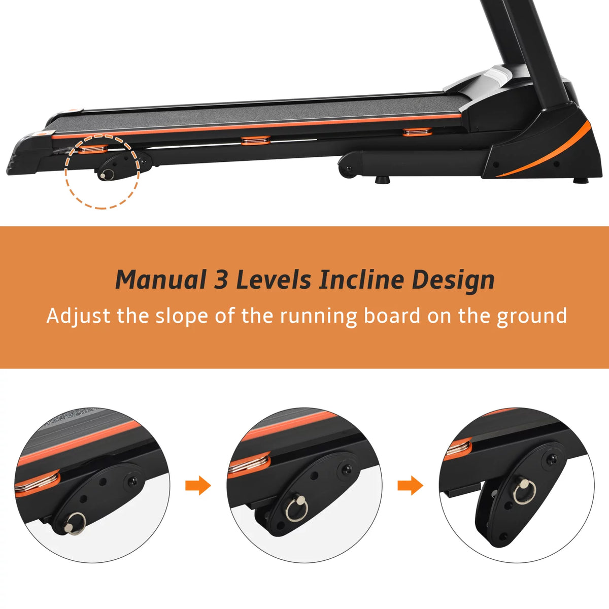 3.5 HP Folding Treadmill 330 LB Capacity Z263613
