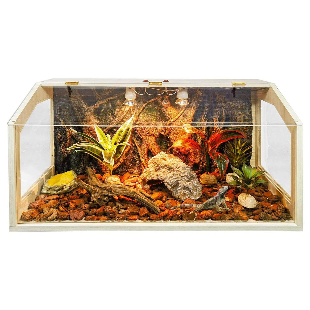 21 Gallon to 68 Gallon Reptile Terrarium Tank with Roof Door I505