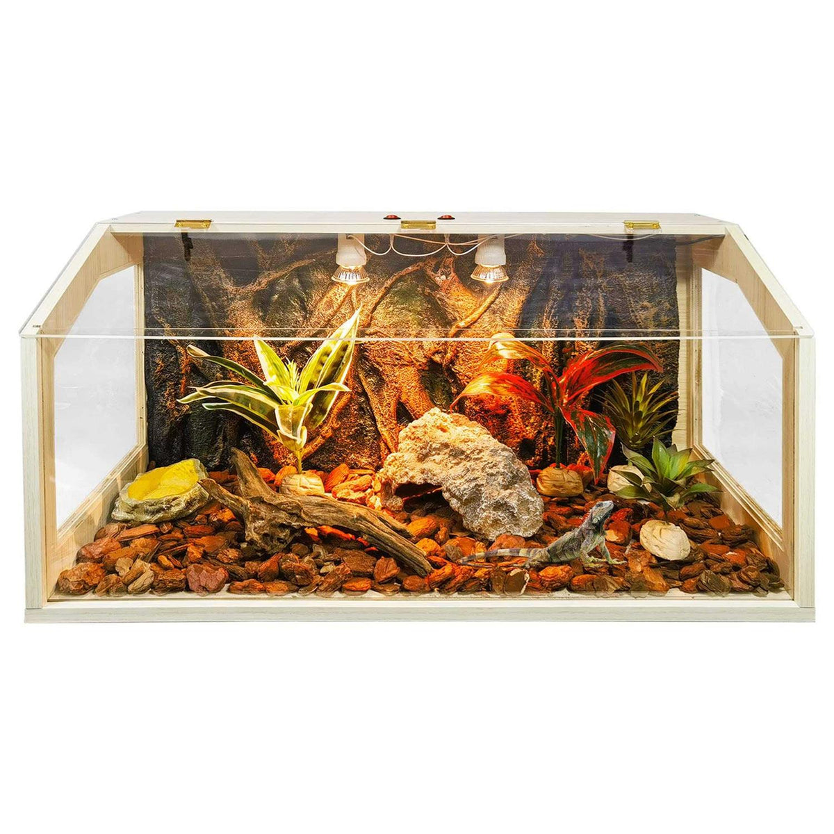 21 Gallon to 68 Gallon Reptile Terrarium Tank with Roof Door I505