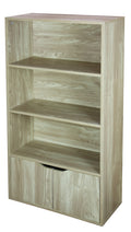 3 Tier Wood Bookcase with Doors V63946