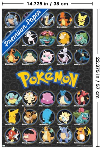 Pokémon Wall Poster 22.375" x 34" Unframed Y271