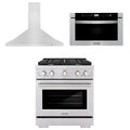 30 Gas Range, Range Hood, Microwave Drawer V5732