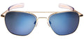 Aviator Bayonet Temple Sunglasses in Gold N308487