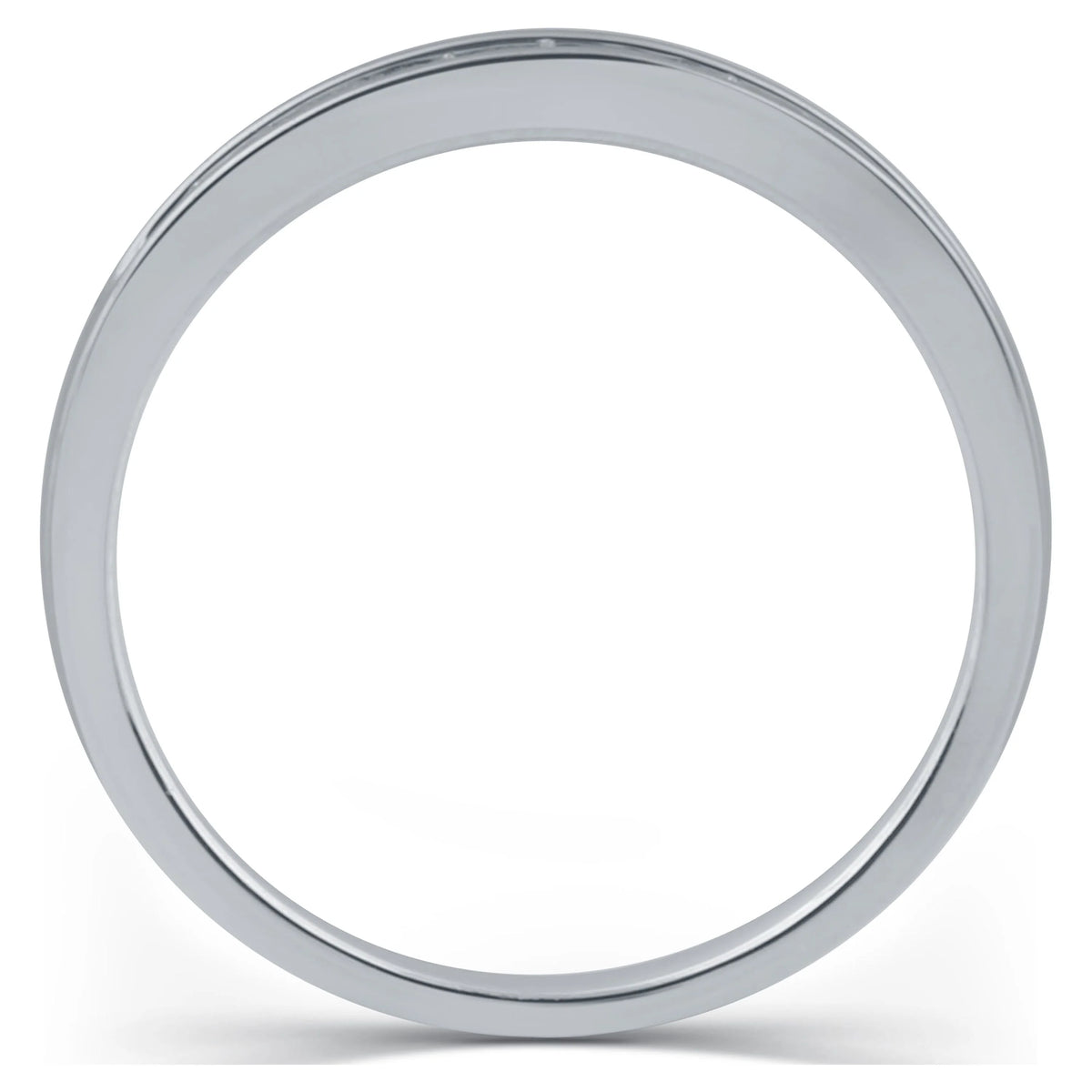 1/10 Carat Round Diamond Sterling Silver Band K2633