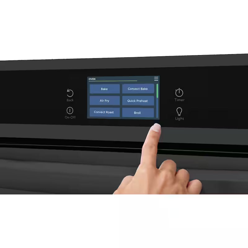 24 in. Single Electric Wall Oven with Air Fry in Black V779