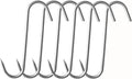 7.5" Stainless Steel S-Hook Meat Hooks 6 Pack C1880